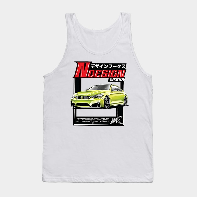 bmw m3 f80 green Tank Top by naquash